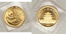 People's Republic gold Panda 5 Yuan 1984 UNC, KM88. AGW 0.05 oz. 

HID09801242017

© 2020 Heritage Auctions | All Rights Reserved