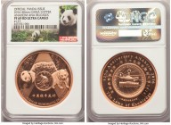 People's Republic copper Proof "Anaheim ANA Coin Show" Commemorative Show Panda 2016 PR69 Red Ultra Cameo NGC, KM-Unl., Issued in commemoration of the...