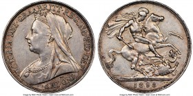 Victoria Crown 1898-LXI AU53 NGC, KM783. Dove gray toning draped in light golden toning. 

HID09801242017

© 2020 Heritage Auctions | All Rights R...