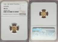Mysore. Krishna Raja Wodeyar gold Pagoda ND (1811-1830) MS63 NGC, KM-Unl. Fr-1358. 

HID09801242017

© 2020 Heritage Auctions | All Rights Reserve...