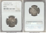 Portuguese India - Goa. João V Rupia 1744 AU53 NGC, KM112. 

HID09801242017

© 2020 Heritage Auctions | All Rights Reserved
