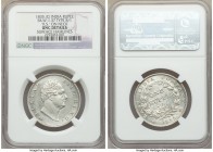 British India. William IV Rupee 1835-(c) UNC Details (Surface Hairlines) NGC, Calcutta mint, KM450.7, S&W-1.378 Type B/I, "R.S." on neck (incuse). 
...