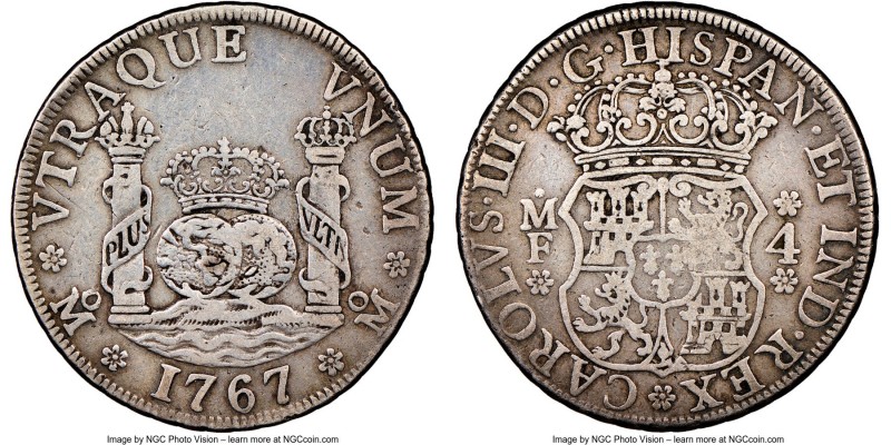 Charles III 4 Reales 1767 Mo-MF VF25 NGC, Mexico City mint, KM96. 

HID0980124...