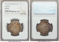 Danzig. Sigismund III 1/4 Taler 1616-SA AU58 NGC, KM6. Also valued as an Ort. Colorful toning. 

HID09801242017

© 2020 Heritage Auctions | All Ri...