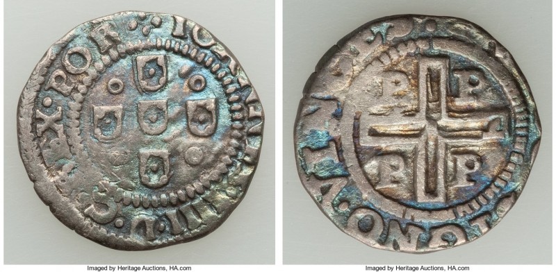 3-Piece Lot of Uncertified Assorted Issues, 1) João IV 50 Reis ND (from 1643) - ...