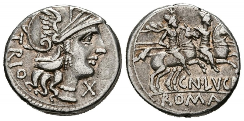 GENS LUCRETIA. Denario. (Ar. 3,90g/19mm). 136 a.C. Roma. (Crawford 237/1; FFC 82...