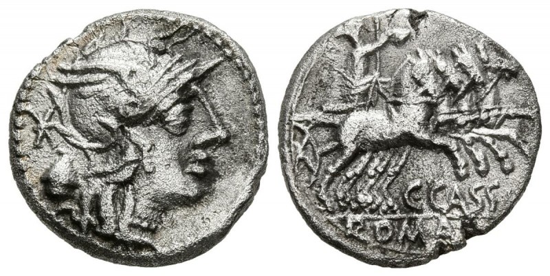 GENS CASSIA. Denario. (Ar. 3,52g/12mm). 126 a.C. Roma. (Crawford 266/1; FFC 554)...
