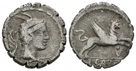 GENS PAPIA. Denario. (Ar. 3,54g/12mm). 79 a.C. Roma. (Crawford 384/1; FFC 952). MBC-.