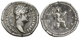 ADRIANO. Denario. (Ar. 3,35g/19mm). 128-132 d.C. Roma. (RIC 332). MBC.