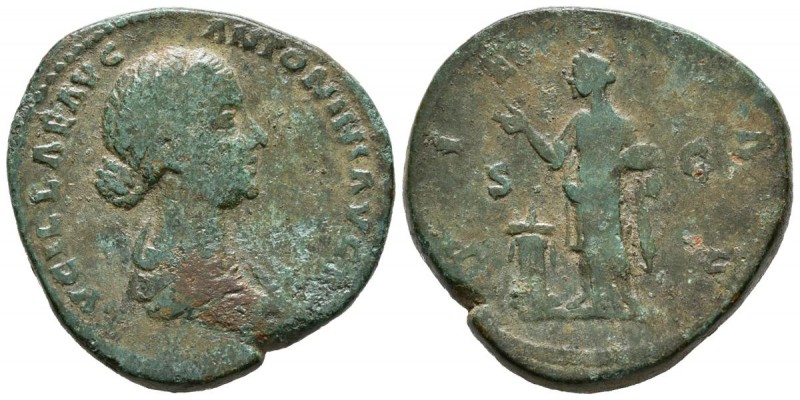 LUCILLA. Sestercio. (Ae. 23,66g/31mm). 161-162 d.C. Roma. (RIC 1756). MBC-.