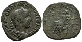 GORDIANO III. Sestercio. (Ae. 20,79g/30mm). 242 d.C. Roma. (RIC 303a). MBC-.