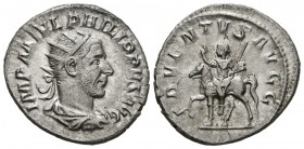 FILIPO I. Antoniniano. (Ar. 4,10g/22mm). 247-249 d.C. Roma. (RIC 26b). EBC-/MBC+.