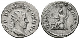 FILIPO I. Antoniniano. (Ar. 3,93g/21mm). 244-247 d.C. Roma. (RIC 45). MBC.