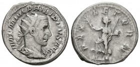 FILIPO I. Antoniniano. (Ar. 4,27g/22mm). 244-249 d.C. Roma. (RIC 41). MBC.