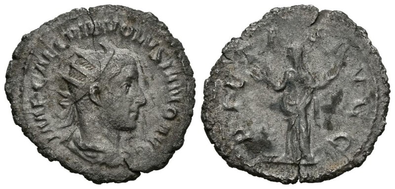 VOLUSIANO. Antoniniano. (Ar. 2,60g/23mm). 251-253 d.C. Roma. (RIC 182). MBC. Gri...