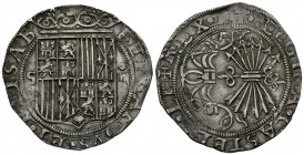 REYES CATÓLICOS (1474-1504). 4 Reales. (Ar. 13,56g/34mm). S/D. Sevilla. (Cal-2019-560). EBC-.