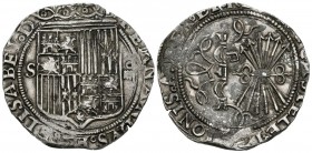 REYES CATÓLICOS (1474-1504). 4 Reales. (Ar. 13,67g/32mm). S/D. Sevilla. (Cal-2019-564).EBC-.
