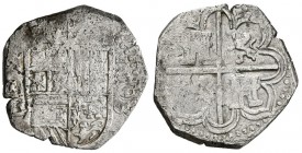 FELIPE II (1556-1598). 1 Real. (Ar. 3,29g/21mm). 1593. Sevilla B. (Cal-2019-271). MBC-.