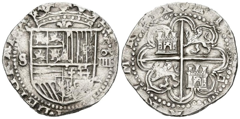 FELIPE II (1556-1598). 4 Reales (Ar.13,50g/31mm). S/D. Sevilla. (Cal-2019-576). ...