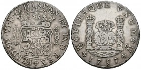 FERNANDO VI (1746-1759). 8 Reales. (Ar. 26,87g/39mm). 1757. México MM. (Cal-2019-493). MBC+.