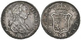 CARLOS III (1759-1788). 4 Reales (Ar. 13,34g/32mm). 1782. Madrid PJ. (Cal-2019-866). MBC.