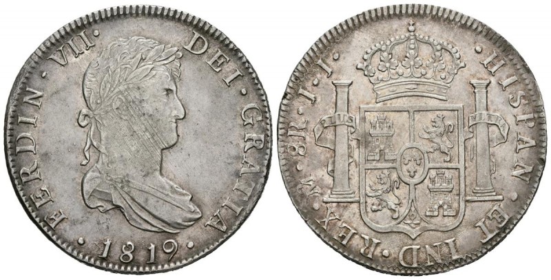 FERNANDO VII (1808-1833). 8 Reales. (Ar. 27,01g/39mm). 1819. México JJ. (Cal-201...