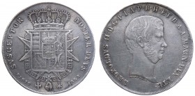 Firenze - Leopoldo II di Lorena (1824-1859) Francescone 1858 da 10 Paoli del IV°Tipo - Ag