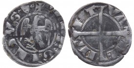 Mantova - Luigi (1328-1360) o Guido Gonzaga (1360-1369) Grosso Aquilino - RARA - Mir.371 - Ag