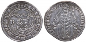 Milano - Bernabò e Galeazzo II Visconti (1354-1378) Grosso da 2 Soldi - Cr.2a - RARA - Ag