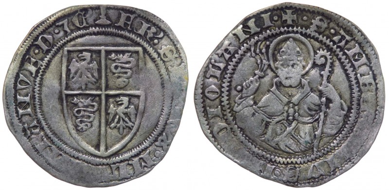 Milano - Francesco I Sforza (1450-1466) Grosso con Scudo e busto del Santo - NC ...