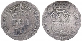 Milano - Filippo III (1598-1621) Denaro da 4 Soldi 1608 - Mir.350