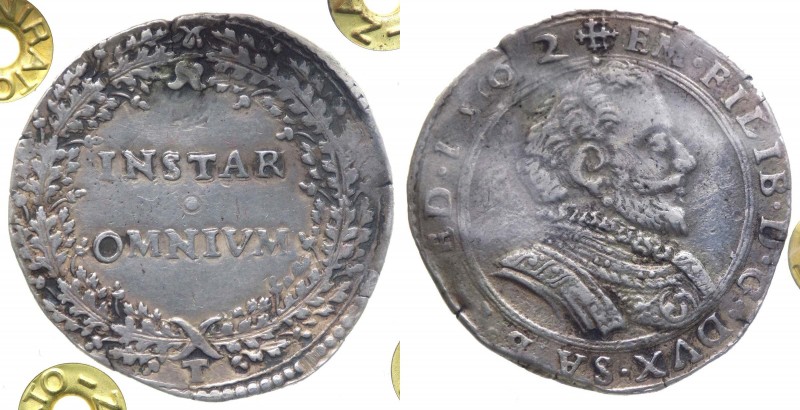 "Emanuele Filiberto (1559-1580) Lira 1562 Torino ""INSTAR OMNIVM"" - RR MOLTO RA...