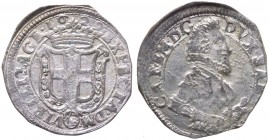 Carlo Emanuele I (1580-1630) Fiorino del III°Tipo Torino - Biaggi 550 - RARA - Ag