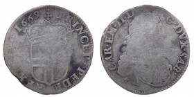 Carlo Emanuele II Duca (1648-1675) 5 Soldi II Tipo 1669 - NC