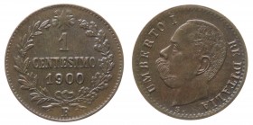 Umberto I - Umberto I (1878-1900) 1 Centesimo 1900 Roma - RAME ROSSO - Cu