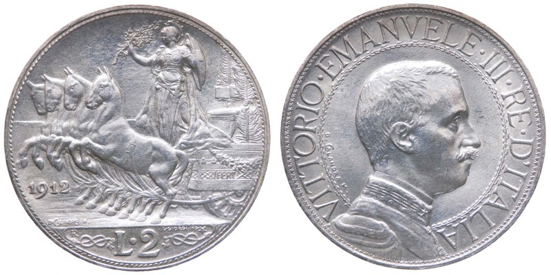 Vittorio Emanuele III - "Vittorio Emanuele III (1900-1943) 2 Lire ""Quadriga Vel...