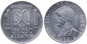 Albania Italiana - Vittorio Emanuele III (1939-1943) 0,50 Lek 1940 XVIII - Gig.10