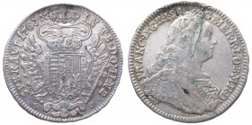 Austria - Francesco I (1751-1765) 1/2 Tallero 1763 KB - Ag