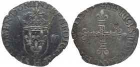 Francia - Enrico III (1574-1589) Testone - Ag
