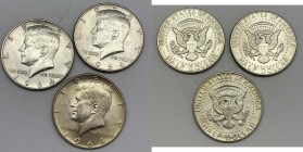 U.S.A - Lotto n.3 pz 1/2 Dollaro Kennedy 1964