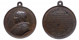 Pio IX (1846-1878) Medaglia 1855 - RARA - Bart.IX-27 - Ae Gr.17,75 Ø mm34