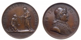Pio IX (1846-1878) Medaglia s.d. Claves Regni Caelor - Bart. SD-1 - Ae Gr.20,19 Ø mm37