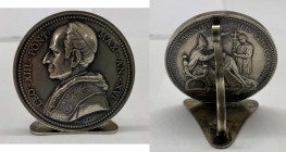 Leone XIII (1878-1903) Medaglia anno XVI - Trasformata in segnaposto - Ag - Colpetti