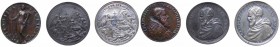 "Lotto 3 Medaglie Papali: Giulio III ""Hilaritas Publica"" Rif.Modesti CNORP400 riconio - Gr.33,87 mm41 -- Gregorio XIII anno I 1572 Gr.15,18 mm35 -- ...