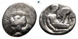 Calabria. Taras circa 280-228 BC. Diobol AR