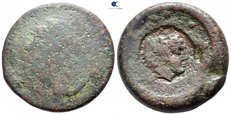 Sicily. Akragas circa 425-406 BC. 
Hemilitron or Hexonkion Æ

32 mm., 20,46 g...