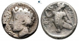 Sicily. Naxos 415-403 BC. Hemidrachm AR
