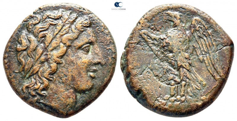 Sicily. Syracuse. Hiketas II 287-278 BC. 
Bronze Æ

21 mm., 6,82 g.



ve...
