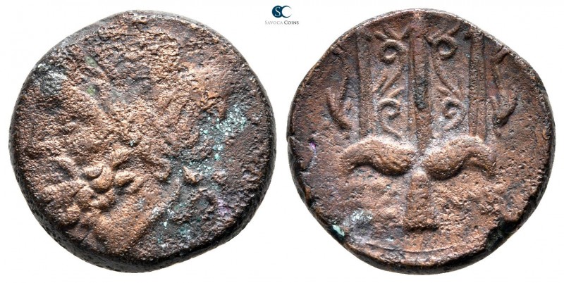 Sicily. Syracuse. Hieron II 275-215 BC. 
Bronze Æ

19 mm., 7,02 g.



nea...