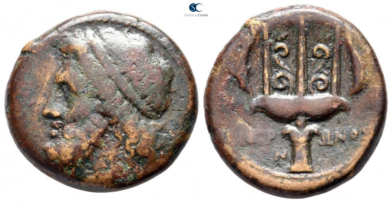 Sicily. Syracuse. Hieron II 275-215 BC. 
Litra Æ

22 mm., 8,91 g.



near...